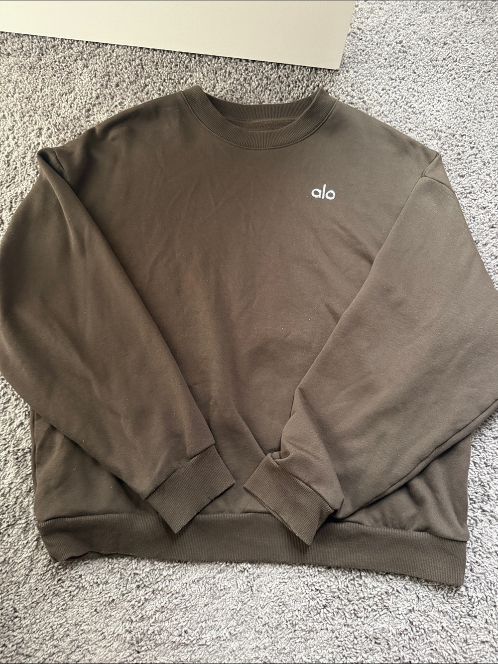 ALO Yoga women’s  Crewneck Sweatshirt in Brown